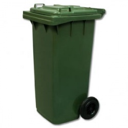 Контейнер для мусора 120 л. пластик. с крышк. (зеленый)