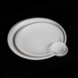 Тарелка для завтрака «Chan Wave» 225 мм [ivory LQ-QD0528A]