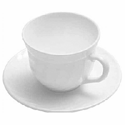 Чашка чайная «Трианон», стекло, 220мл, D=85,H=65,
L=105мм, белый Франция, Trianon