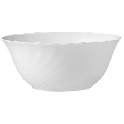 Салатник «Трианон», стекло, 1л, D=18,H=8см, белый
Франция, Trianon