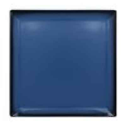 LEEDSQ30BL Тарелка квадратная 30х30h=2 см., плоская, фарфор,цвет синий, Lea