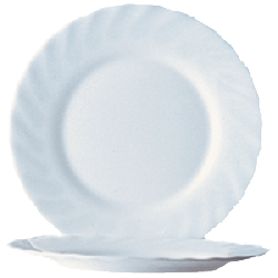 Тарелка пирожковая «Трианон», стекло, D=15,H=1.5см, 
белый Франция, Trianon