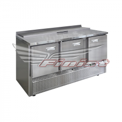 Среднетемпературный холодильный стол для салатов СХСнс-700-3, 3 двери негастронормированные