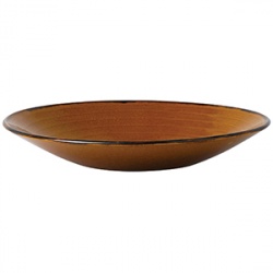 Тарелка глубокая, 26,7 см, коричневая