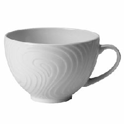 Чашка чайная «Оптик» фарфор; 340мл; D=10,H=7,L=13см; белый
