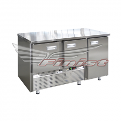 Среднетемпературный холодильный стол крашеный корпус, СХСн-700-3, 3 двери цвет серый