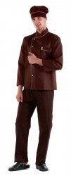 Куртка шеф-повара XXL коричневая [0302]