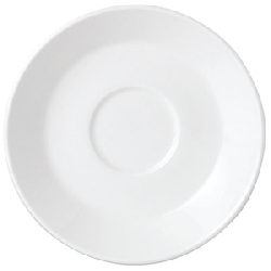 Блюдце «Симплисити Вайт»; фарфор; D=155, H=20мм; белый