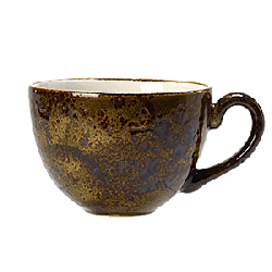 Чашка кофейная «Крафт» фарфор; 85мл; D=6.5,H=5,L=8.5см; коричнев.