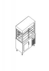 Прилавок-витрина холодильный Kogast SRVHS-14A-R