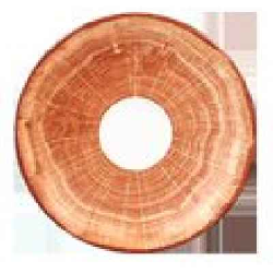 WDCLSA17TB Блюдце круг. красно-корич. d=17 см., для арт.WDCLCU28, фарфор, WoodArt