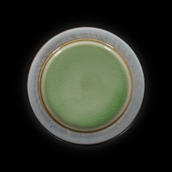 Тарелка мелкая «Corone Tesoro» 267 мм серый+зеленый