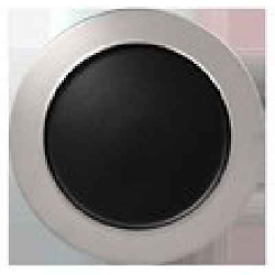MFNOFP32SB Тарелка круглая,борт цвет серебряный d=32 см., плоская c бортиком, фарфор, Metalfusion