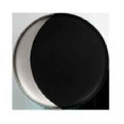 MFMODP24SB Тарелка круглая,борт- цвет серебряный d=24 см., глубокая, фарфор, Metalfusion