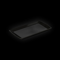 Блюдо прямоугольное «Corone» 200х115 мм черное