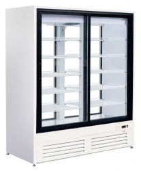 Шкаф холодильный ПРЕМЬЕР ШВУП1ТУ-1,5К2 (двери-купе, остекление с двух сторон)