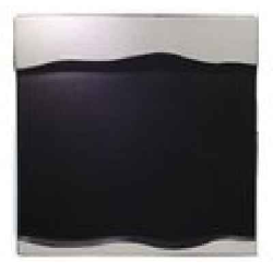 MFMRSP25SB Тарелка квадратная 25x25 см., плоская, фарфор,цвет серебряный, Metalfusion