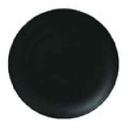 NFNNPR18BK Тарелка круглая d=18 см., плоская, фарфор, NeoFusion Volcano(черный)