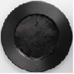 EDFP29 Тарелка круглая d=29 см., плоская, фарфор,цвет черный, Edge