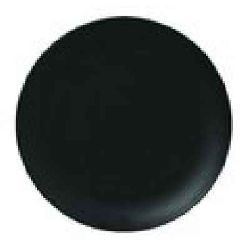 NFNNPR24BK Тарелка круглая d=24 см., плоская, фарфор, NeoFusion Volcano(черный)