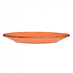Тарелка 30 см фарфор цвет оранжевый [187630]