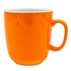 Кружка Barista (Бариста) 360 мл, оранжевый цвет, P.L. Proff Cuisine (кор= 48 шт)