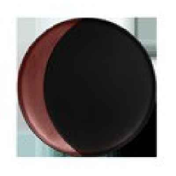 MFMODP27BB Тарелка круглая,борт цвет бронзовый d=27 см., глубокая, фарфор, Metalfusion