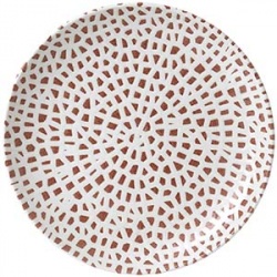 Тарелка безбортовая, 26,7 см, кораловый