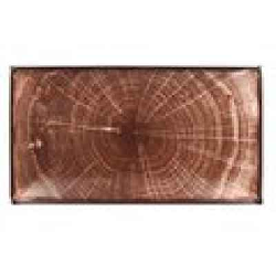 WDEDRG33OB Тарелка прямоугольная,цвет темно-коричневый 33.5х18 см., плоская, фарфор, WoodArt