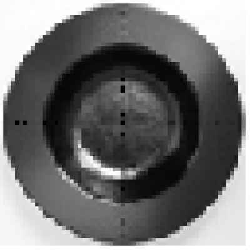 EDDP23 Тарелка круглая d=23 см., глубокая, фарфор,цвет черный, Edge