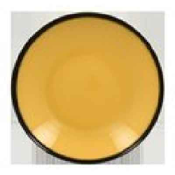LEBUBC26NY Тарелка "Coupe" d=26 см., глубокая,120cl, фарфор,цвет желтый, Lea