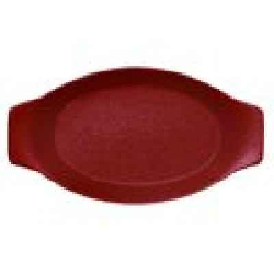 NFOPOD25DR Тарелка -кроншель 25х14 см., овальный, фарфор, NeoFusion Magma(красный)
