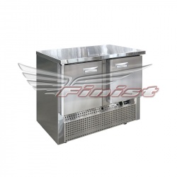Среднетемпературный холодильный стол СХСн- 700 - 2 2 двери, борт 1000х700х950