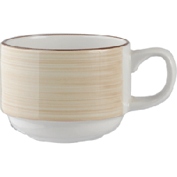 Чашка кофейная «Чино» фарфор; 100мл; D=6.5,H=5,L=8.5см; белый,бежев.