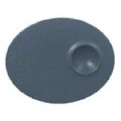NFMROP18GY Тарелка овальная 18х11 см., плоская, фарфор, NeoFusion Stone(серый)