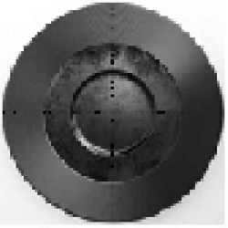 EDGF29 Тарелка "Gourmet"круглая d=29 см., плоская, фарфор,цвет черный, Edge