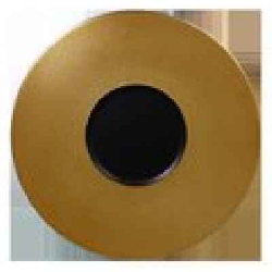MFFDGF29GB Тарелка круглая,борт цвет золотой d=29 см., плоская, фарфор, Metalfusion