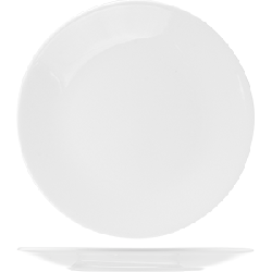 Тарелка мелкая «Монако Вайт»; фарфор; D=230, H=23мм; белый