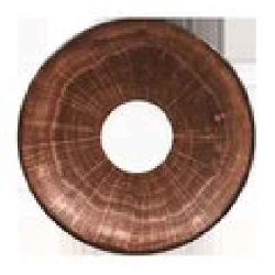 WDCLSA13OB Блюдце круг. темно-корич. d=13 см., для арт.WDCLCU09, фарфор, WoodArt