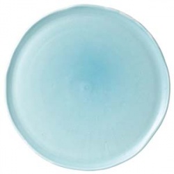 Тарелка с неровным краем, 25 см, голубая