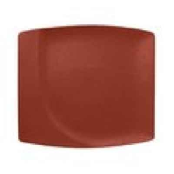 NFMZSP32BW Тарелка прямоугольная 32х29 см., плоская, фарфор, NeoFusion Terra(коричневый)