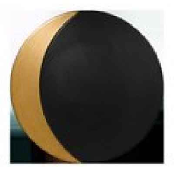 MFMOFP31GB Тарелка круглая,борт цвет золотой d=31 см., плоская, фарфор, Metalfusion