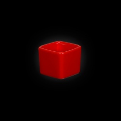 ЕМКОСТЬ для соуса квадратная 2" 50мм 60мл красная "Corone Colore" [LQ-SK0023-R]