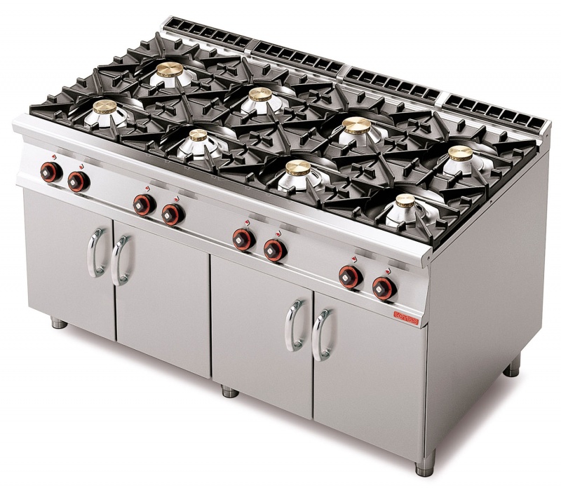 Плита газовая LOTUS PC-912G восьмигорелочная без жарочного шкафа (серия 90)