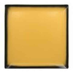 LEEDSQ30NY Тарелка квадратная 30х30h=2 см., плоская, фарфор,цвет желтый, Lea