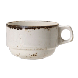 Чашка кофейная «Крафт»;  фарфор;  100мл;  D=65,H=50,L=85мм;  белый