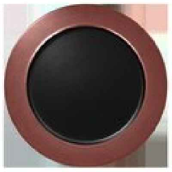 MFNOFP32BB Тарелка круглая,борт цвет бронзовый d=32 см., плоская c бортиком, фарфор, Metalfusion